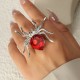 Animal Ladies Rhinestone Ring Halloween Ring