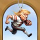 Trump Acrylic Car Interior Pendant Bag Keychain Decoration