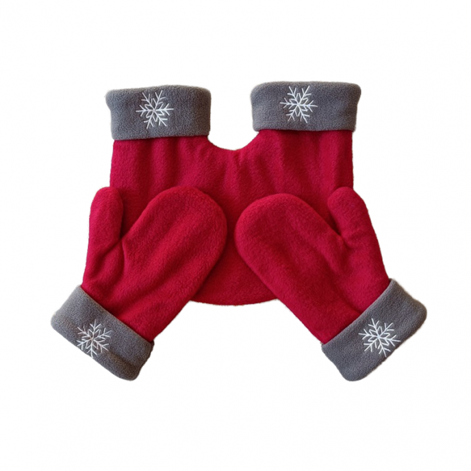 Thickened couple hand-holding gloves double-layer warmth